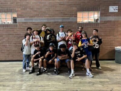 From A Cub Athletics team photo indoors after a game